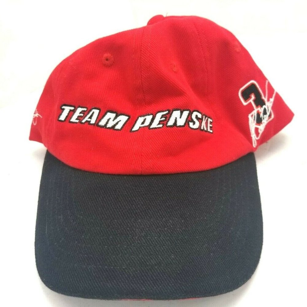Team Penske Racing #3 Hat Cap Strapback  Adjustable Red